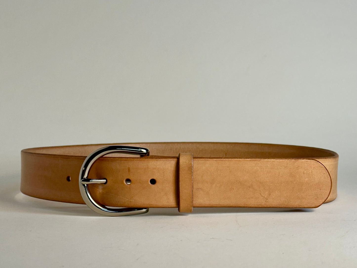 The Classic Wide Leather Belt | Natural