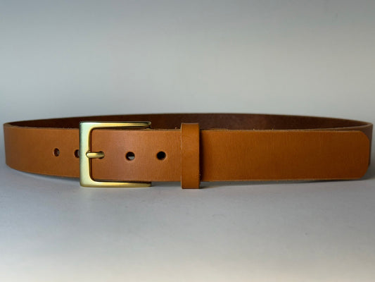 The Classic Wide Leather Belt | Saddle Tan